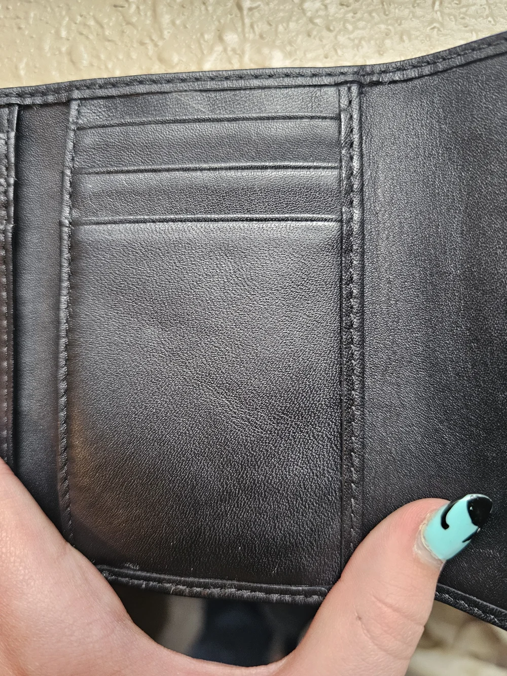 Coach Signature Canvas Compact Wallet in Navy